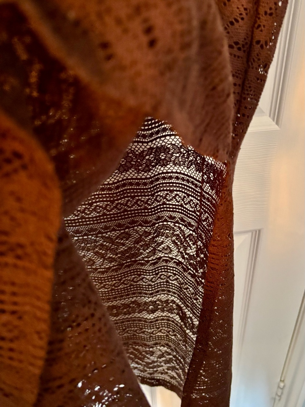 Brown Lace Maxi Skirt - Picture 10 of 11